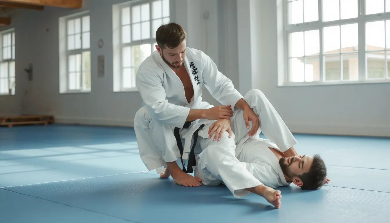 prise judo au sol